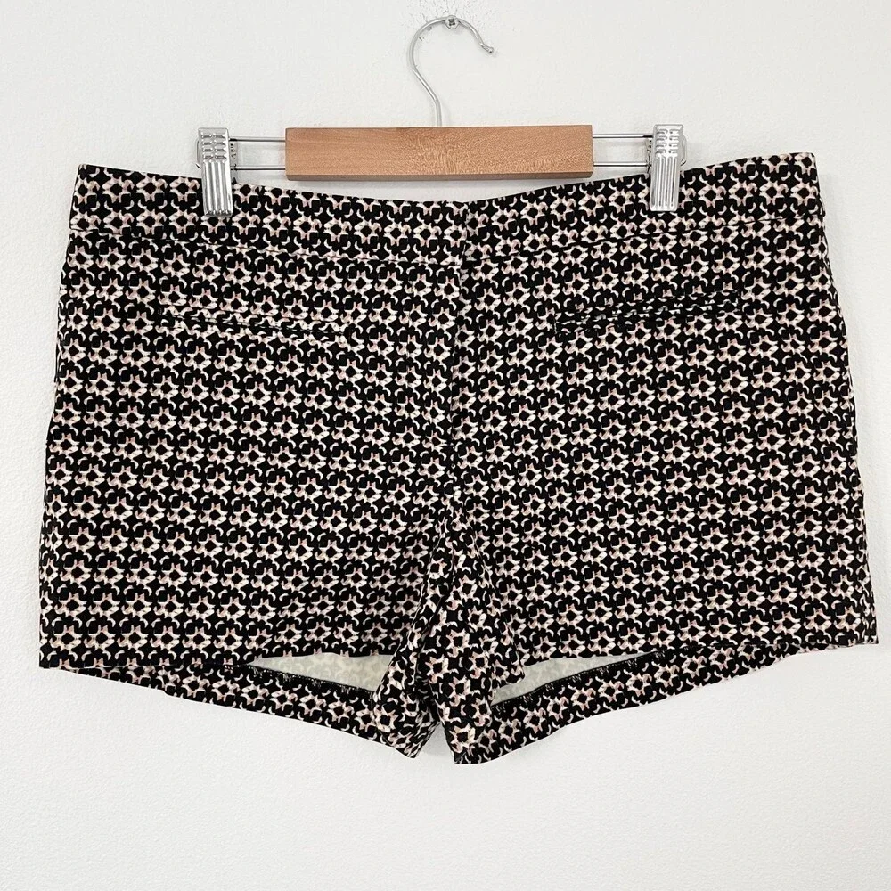 Cynthia Rowley womens geo pattern chino shorts size 10